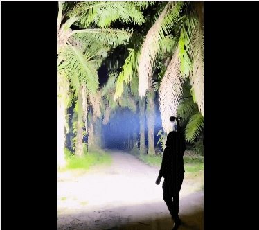 Holding the brightest flashlight MS18 - IMALENT®