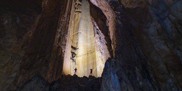 A Pitch Black Cave Lit by a Flashlight - IMALENT®