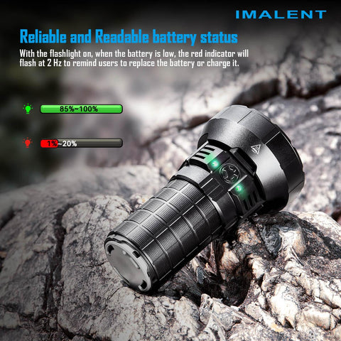 IMALENT MR90 50000 lumen flashlight
