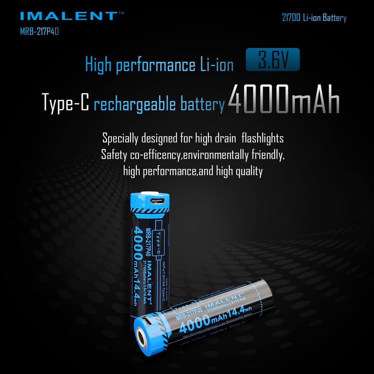 Ma Mi Imalent MS03 rechargeable lithium battery – flashlightgo