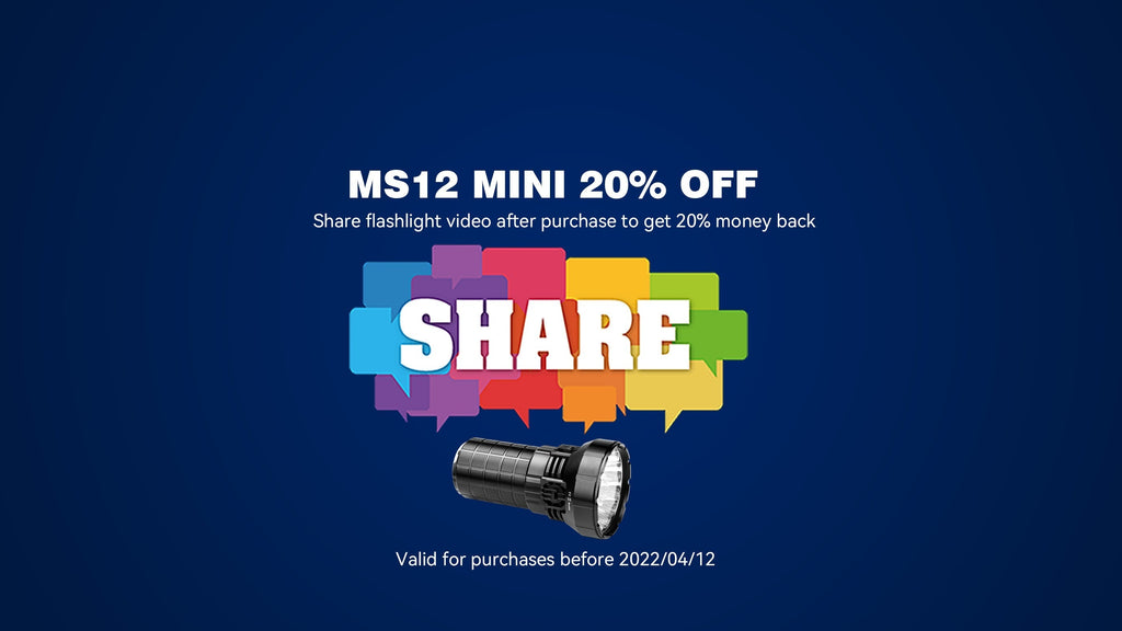 Share MS12 MINI and get 20% money back - IMALENT®