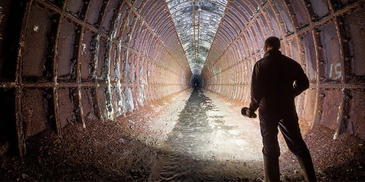 flashlights tunnel illuminate exploration - IMALENT®