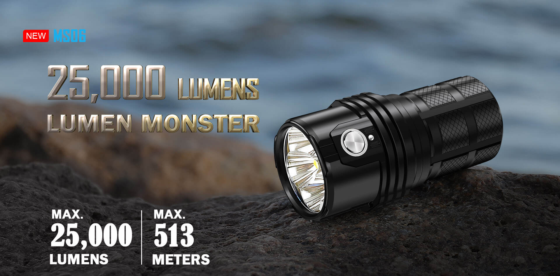 【美品・絶版】IMALENT MS06 25,000lm 爆光 LEDライト imalent-ms06-25000-lumens-