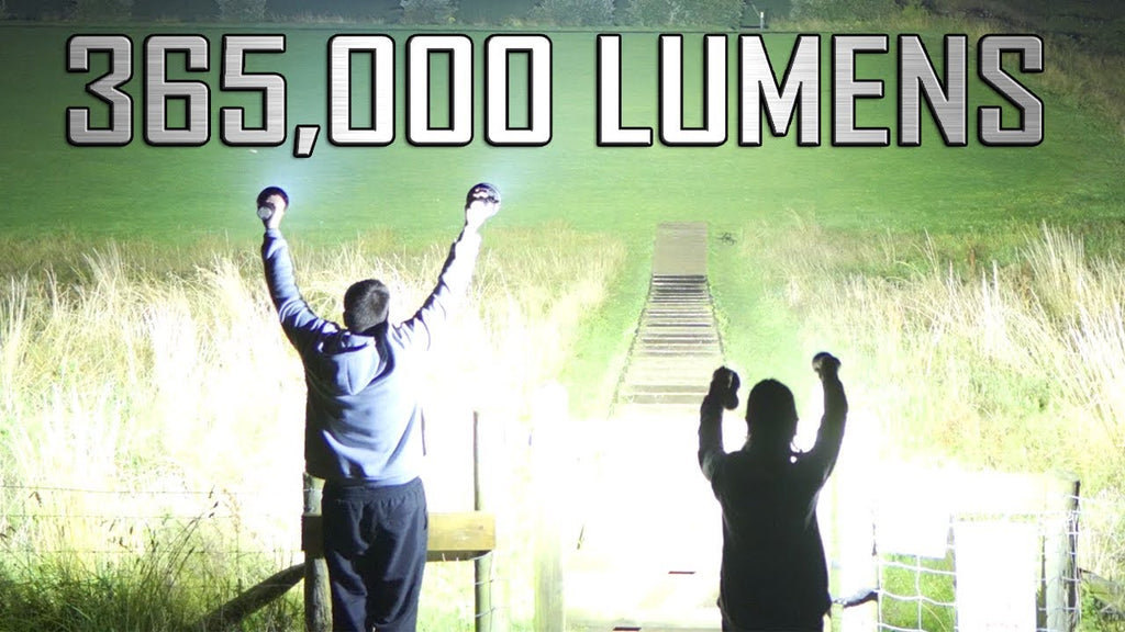Top 4 Brightest Flashlights in the World all on at the same time!!! - IMALENT®