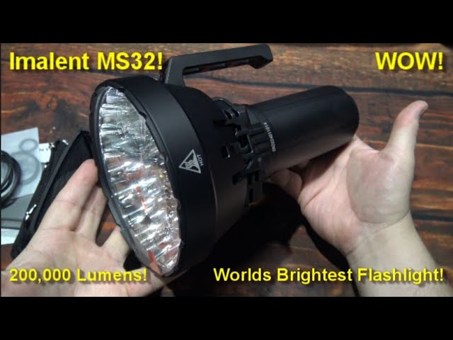 World's Brightest Flashlight 200k Lumens！ - IMALENT®