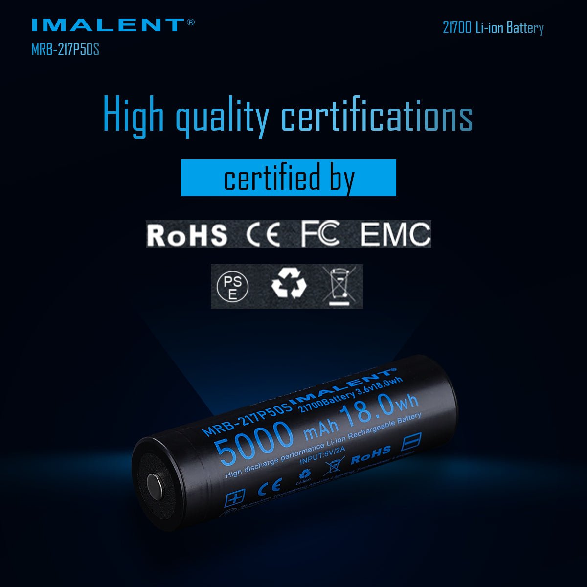 MRB - 217P50S Li - ion Battery - IMALENT®