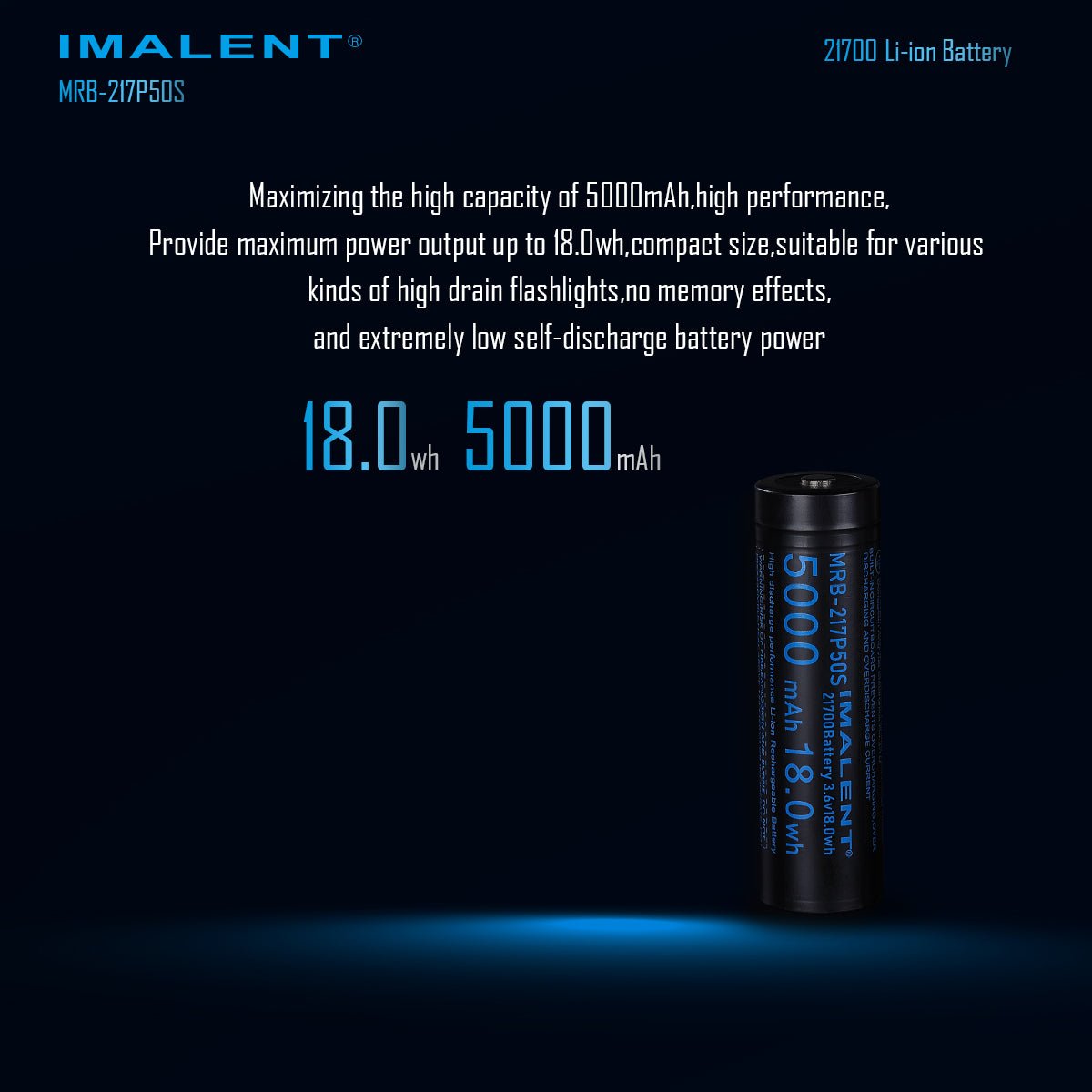 MRB - 217P50S Li - ion Battery - IMALENT®