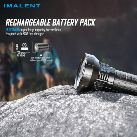 IMALENT MR90 50000 lumen flashlight