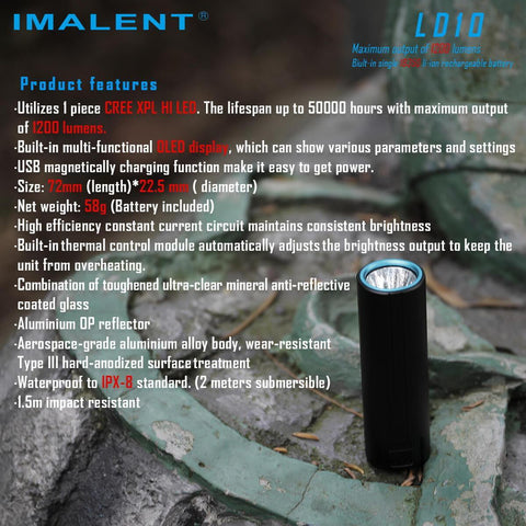 imalentstore,LD10 LED  FLASHLIGHT,imalentstore,D-series Flashlights