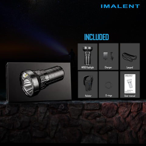 IMALENT MR90 50000 lumen flashlight