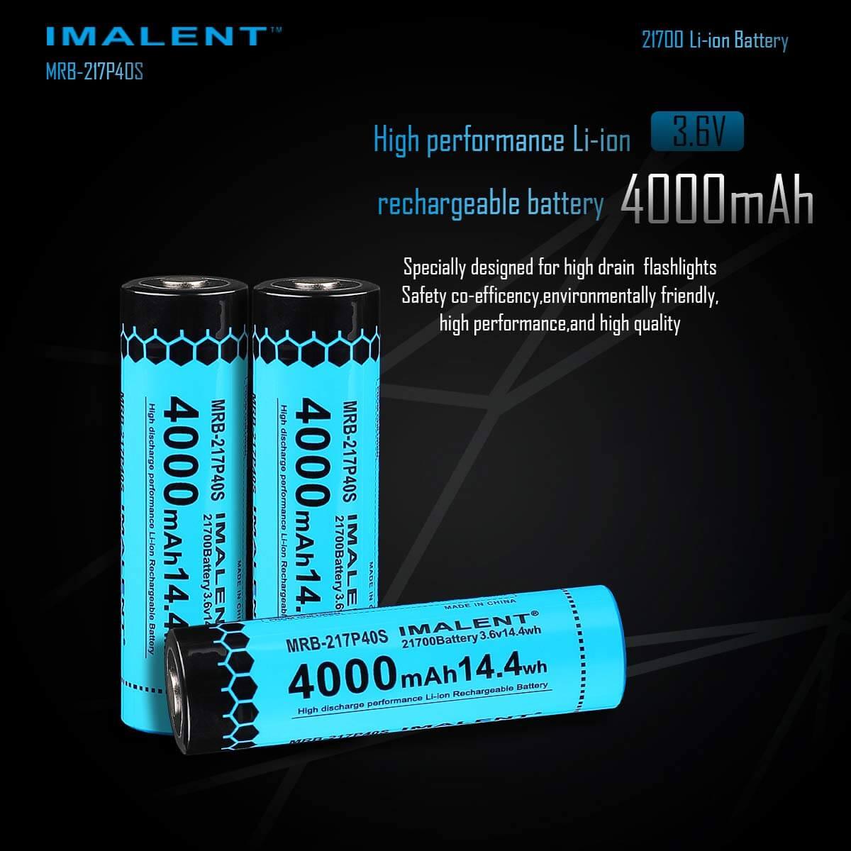 MRB-217P40S High-Capacity 21700 Battery - 4000mAh