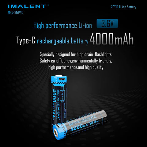MRB-217P40 4000mAh USB rechargeable Li-ion battery
