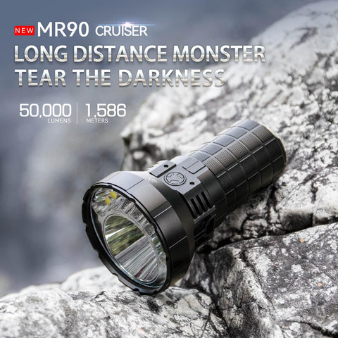 IMALENT MR90 50000 lumen flashlight