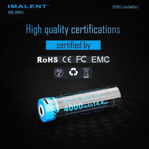 MRB-217P40 4000mAh USB rechargeable Li-ion battery