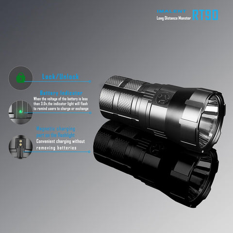 IMALENT RT90 4800 lumens flashlight