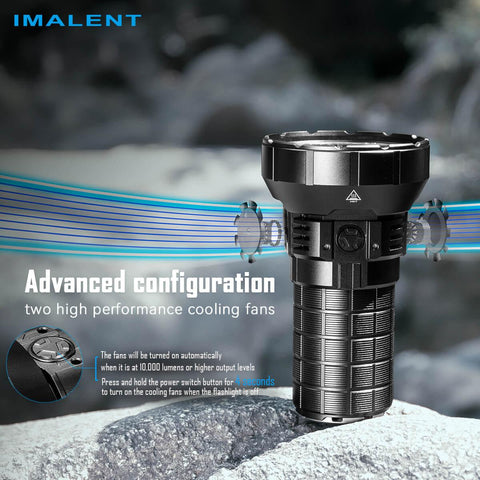 IMALENT MR90 50000 lumen flashlight