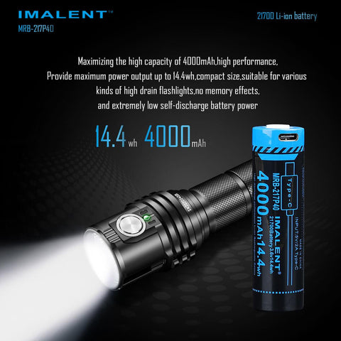 MRB-217P40 4000mAh USB rechargeable Li-ion battery