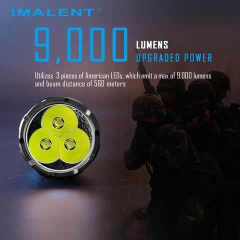 IMALENT R30C 9000 lumens flashlight