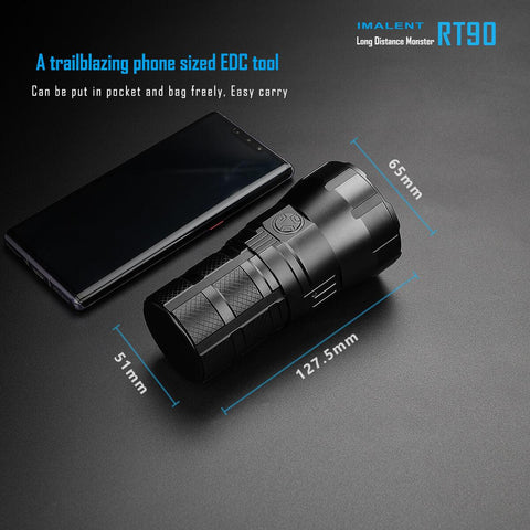 IMALENT RT90 4800 lumens flashlight