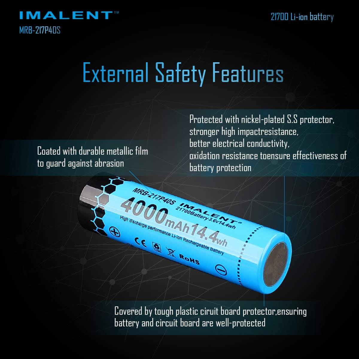 MRB-217P40S High-Capacity 21700 Battery - 4000mAh