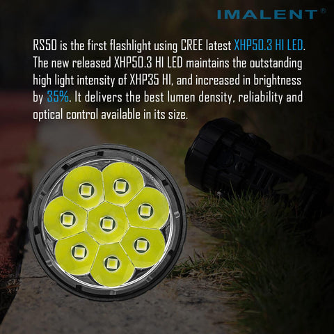 IMALENT RS50 20000 lumen flashlight