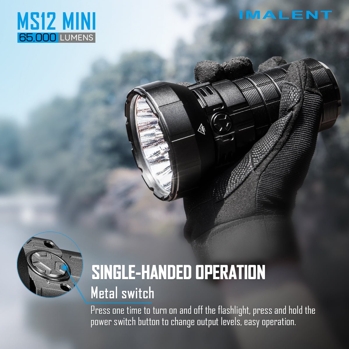 ライト・ランタン IMALENT MS12 MINI 65000LM IMALENT MS12 MINI Powerful Flashlight - IMALENT®