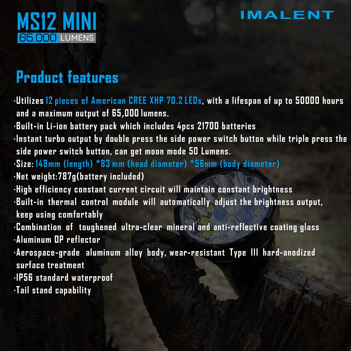 IMALENT MS12 MINI Powerful Flashlight - IMALENT®