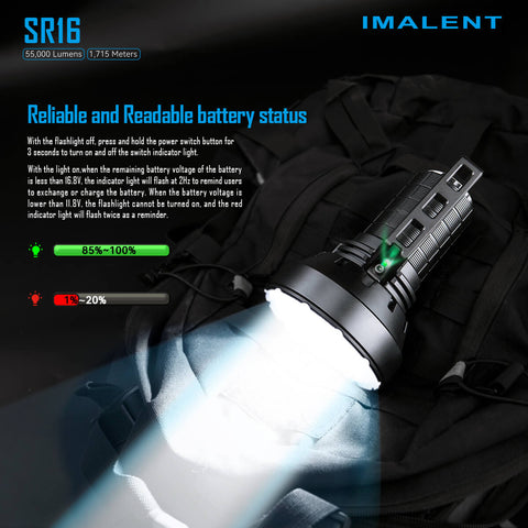 IMALENT SR16 55000 lumen flashlight - IMALENT®