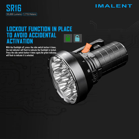 IMALENT SR16 55000 lumen flashlight - IMALENT®