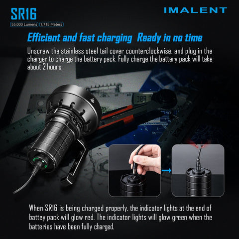 IMALENT SR16 55000 lumen flashlight - IMALENT®